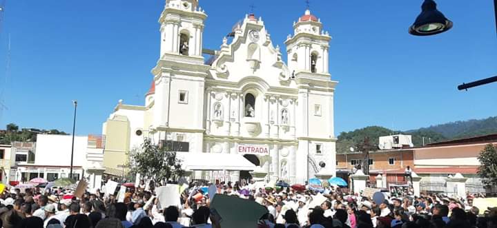 Manifestación en Juquila